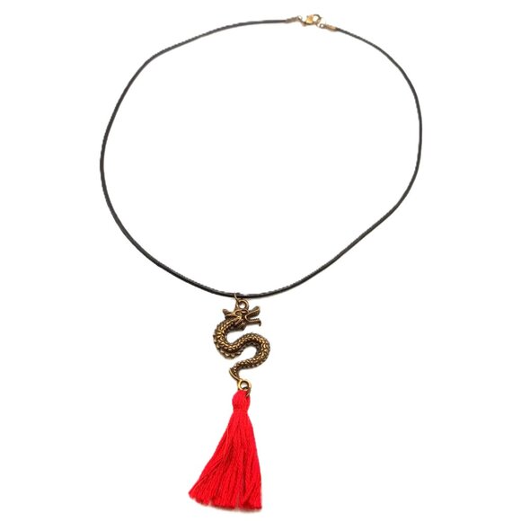 Handcrafted Asian Dragon Necklace - Picture 4 of 6